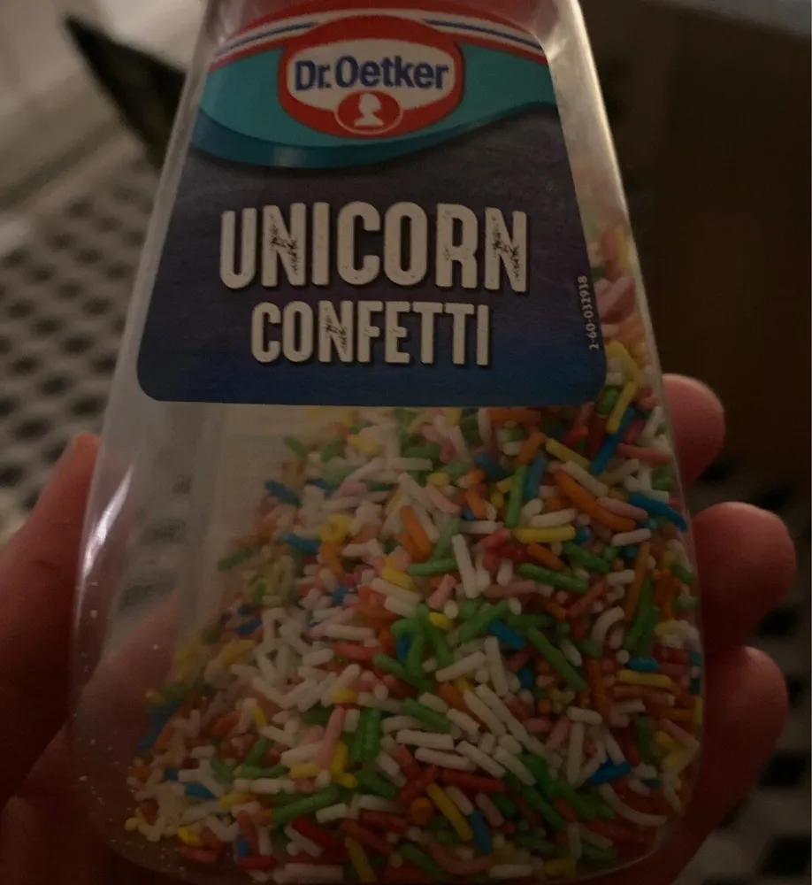 Dr Oetker unicorn confetti