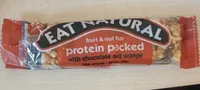 Fruit & nut bar protein packed with chocolate and orange