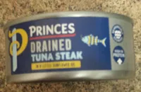 Drained tuna steak