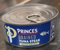 Drained tuna steak