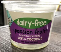 Dairy-free passion fruit yogurt