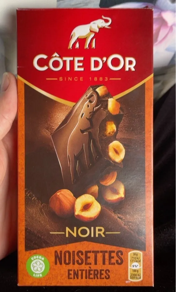 Chocolat Noir Noisettes entières