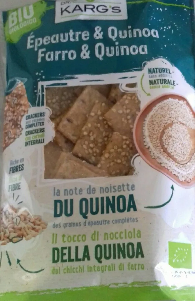 Crackers épeautre et quinoa