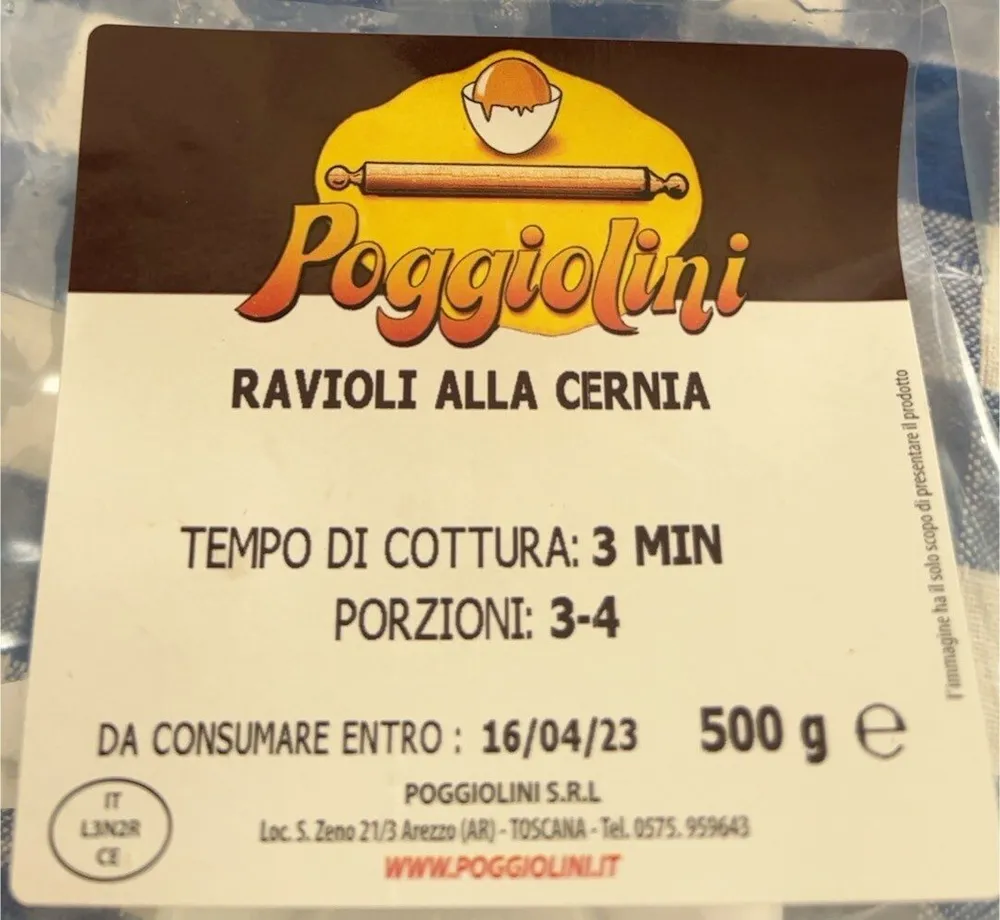 Ravioli alla Cernia