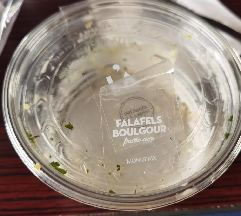 La Salade falafel boulgour fruits secs