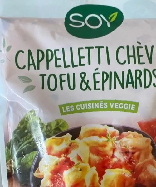 Cappelletti chèvre tofu & épinards