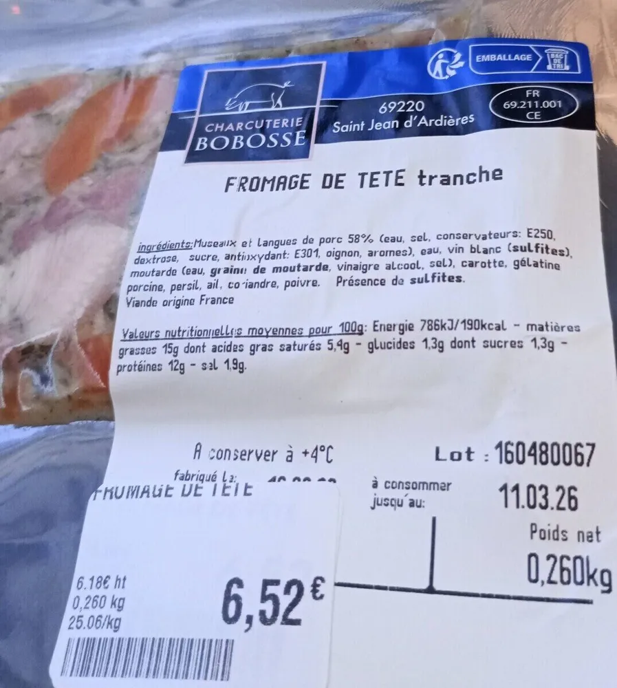Charcuterie bobosse