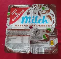 milch haselnuss dessert
