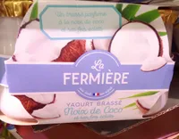 Yaourt brassé noix de coco et ses fins éclats
