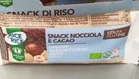 Snack nocciola e cacao