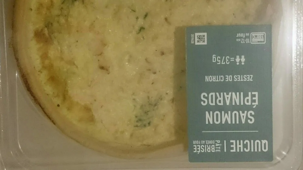 Quiche saumon épinards