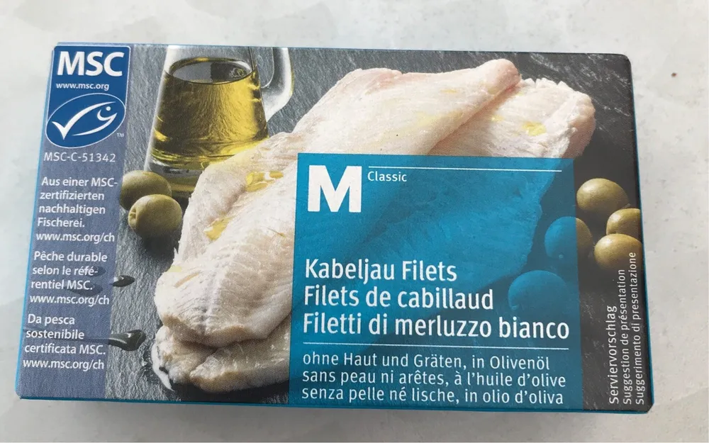 Filet de cabillaud à l'huile d'olive