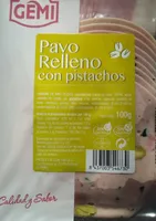 Pavo relleno con pistachos