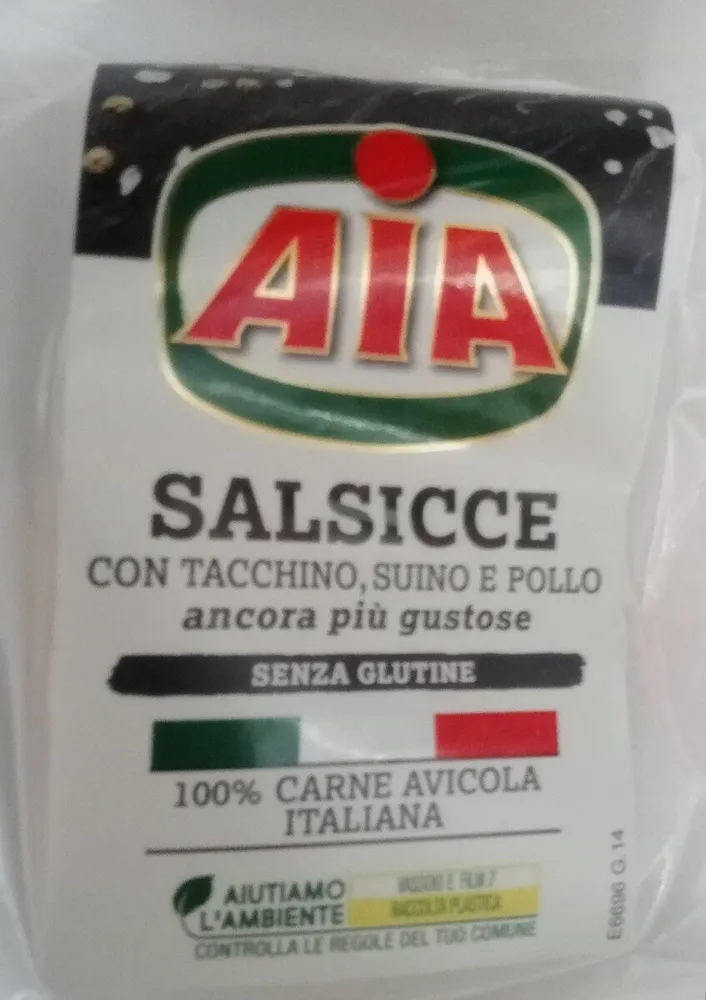 Salsicce con tacchino suino pollo