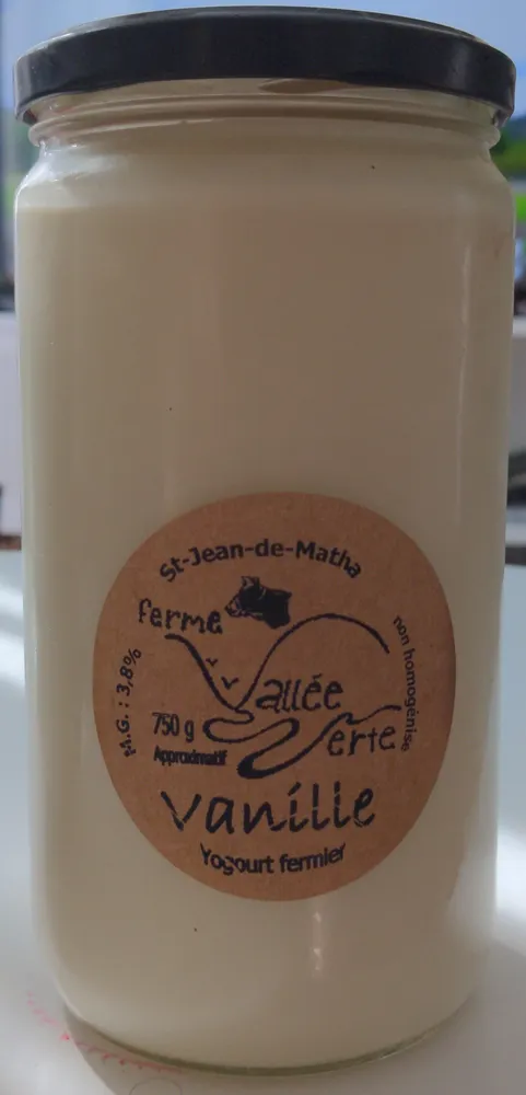 Yogourt fermier vanille