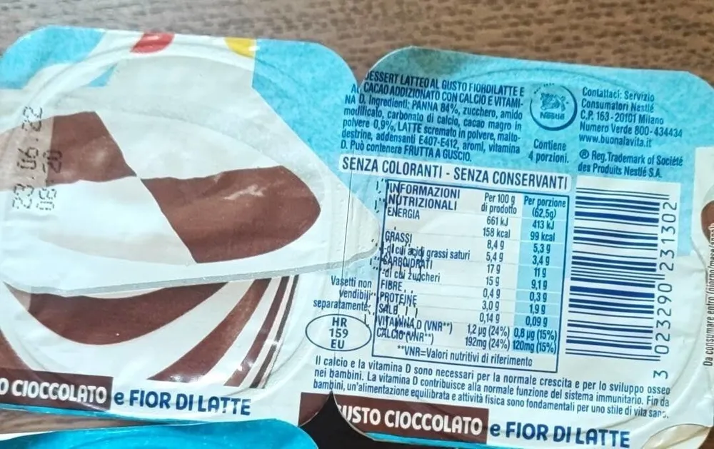 Fruttolo cioccolato e fiordilatte