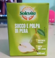 Succo e polpa di pera