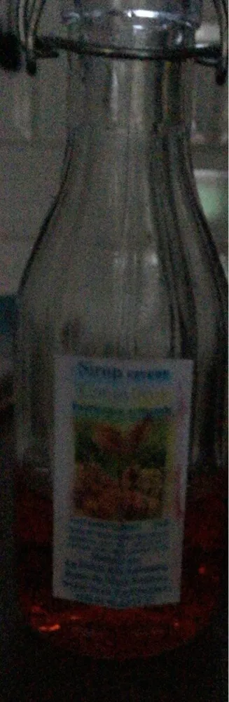 Sirop saveur coquelicot