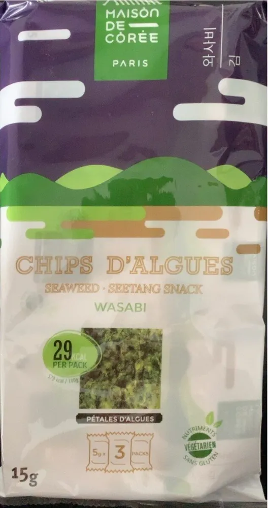 Chips d’algues wasabi
