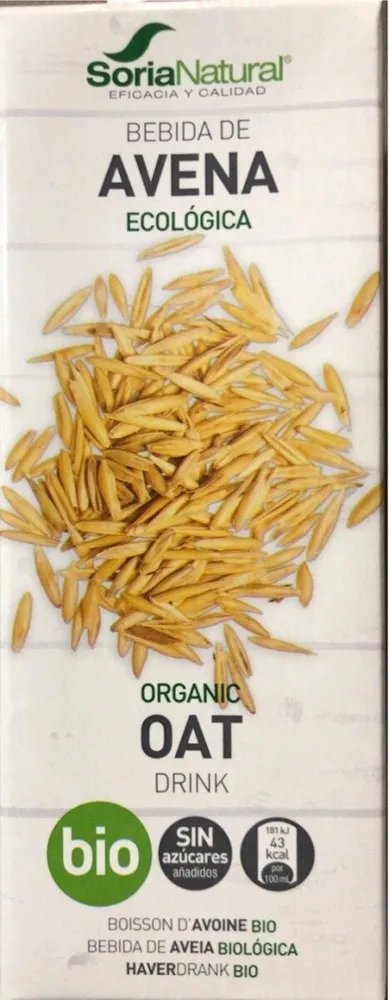 Bebida de avena ecologica