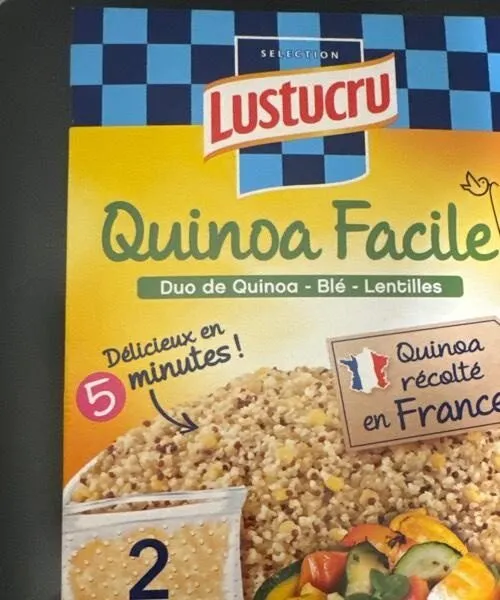 Quinoa blé et lentilles