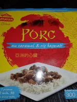 Porc caramel et riz basmari