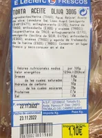 Torta aceite oliva
