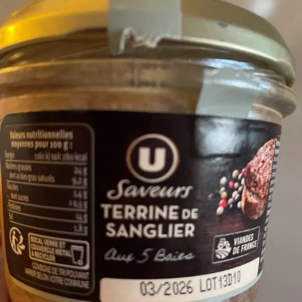 Terrine de sanglier