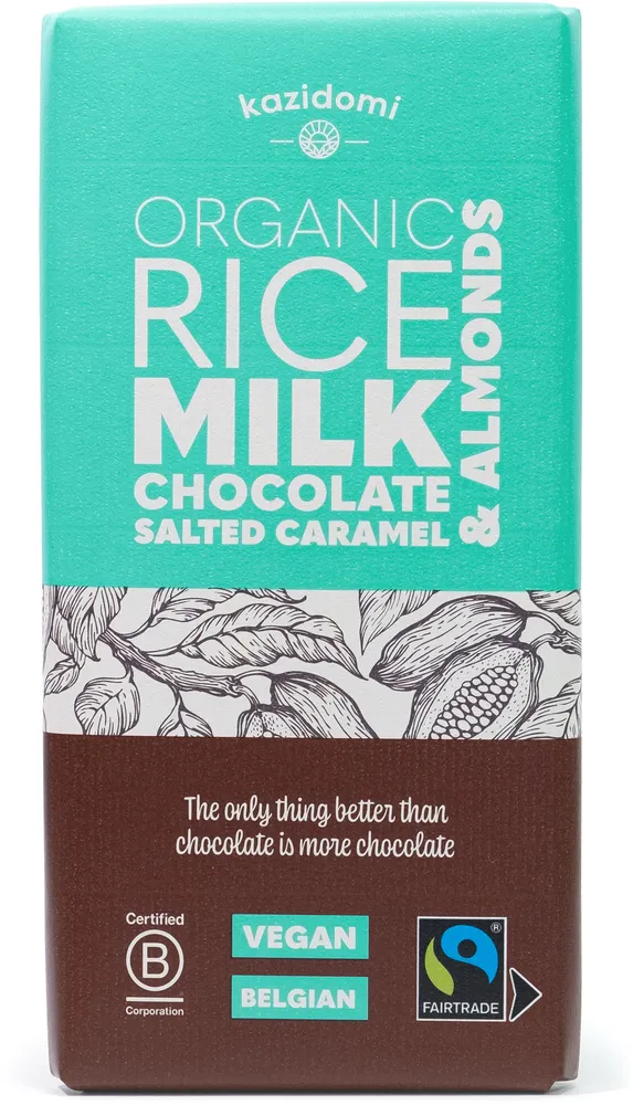 Chocolat Vegan Amandes Caramel Salé Équitable Bio