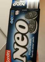 Biscuits cacaotés fourrés saveur vanille