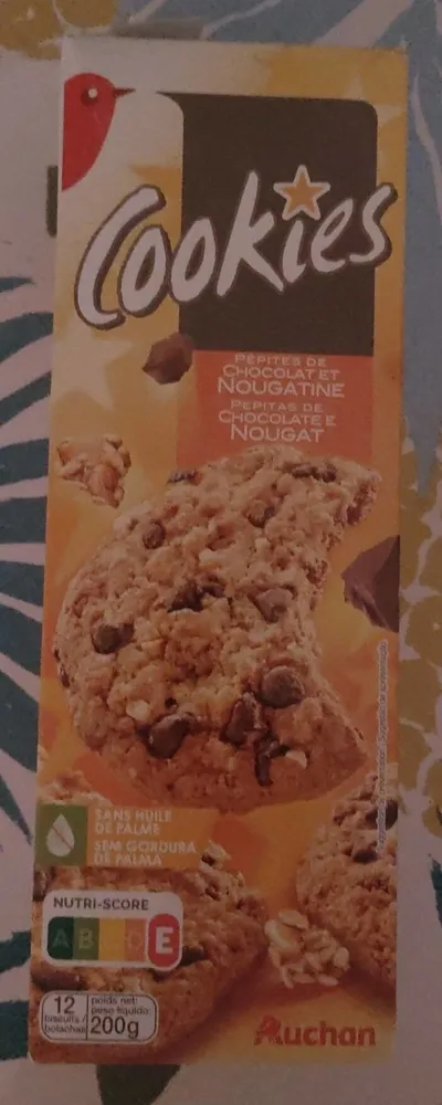 Cookies Pépites de Chocolat et Nougatine