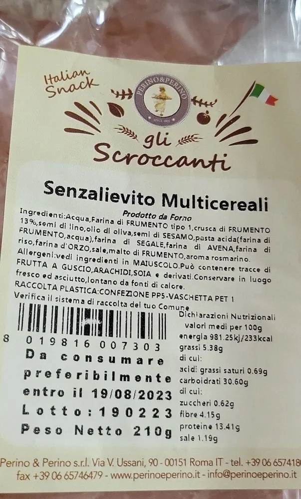 Senzalievito multicereali