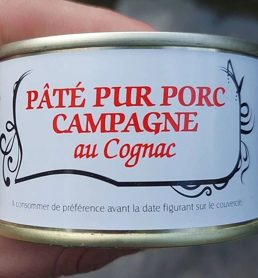 Pâté pur porc campagne au cognac