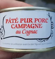 Pâté pur porc campagne au cognac