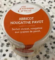 Glace abricot nougatine pavot