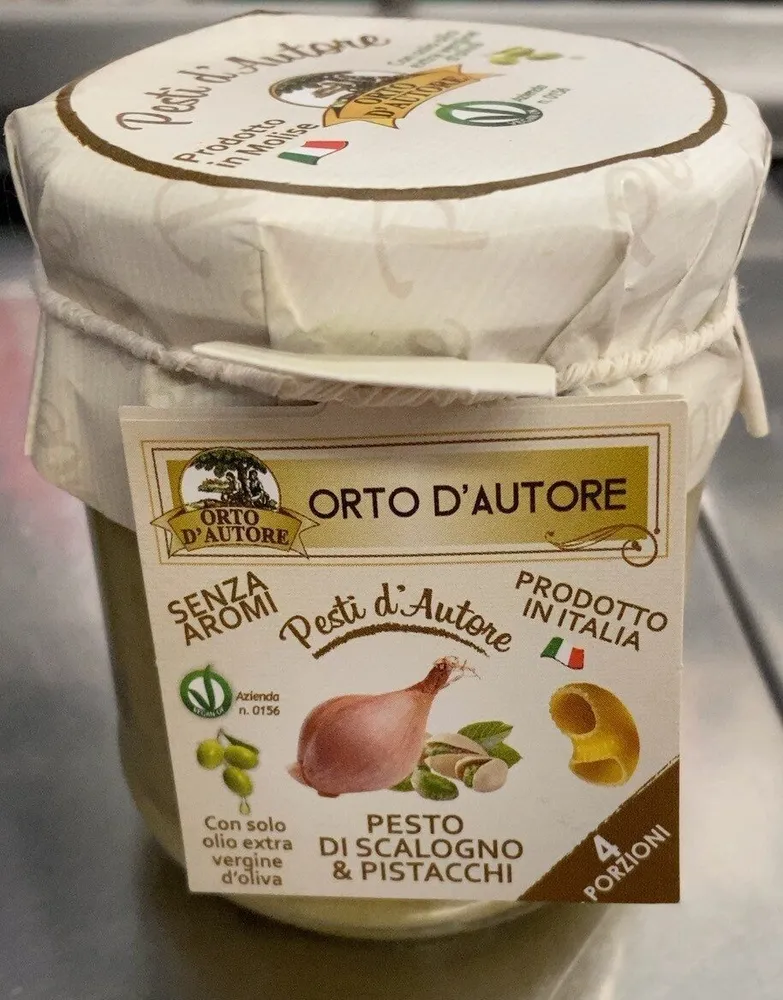 Pesto di scalogno e pistacchi