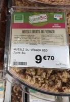 Müesli fruits du verger