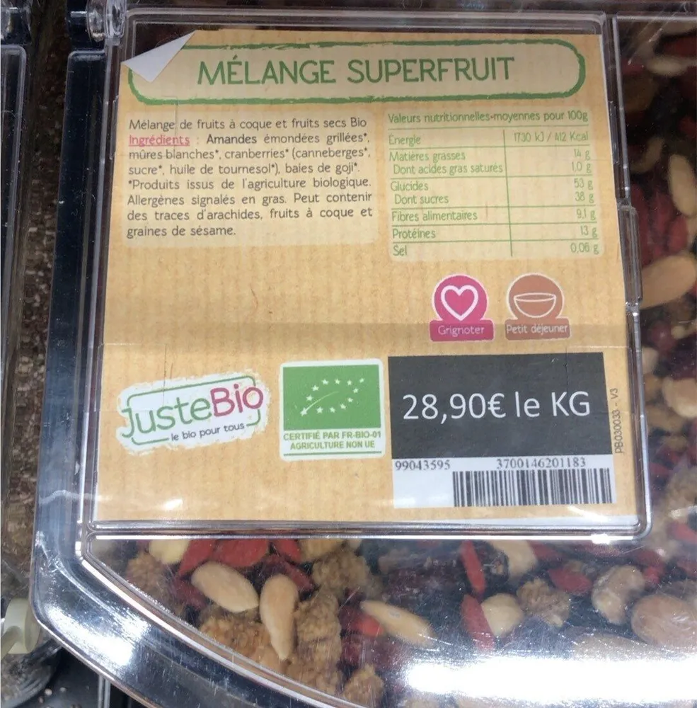 Melange superfruit