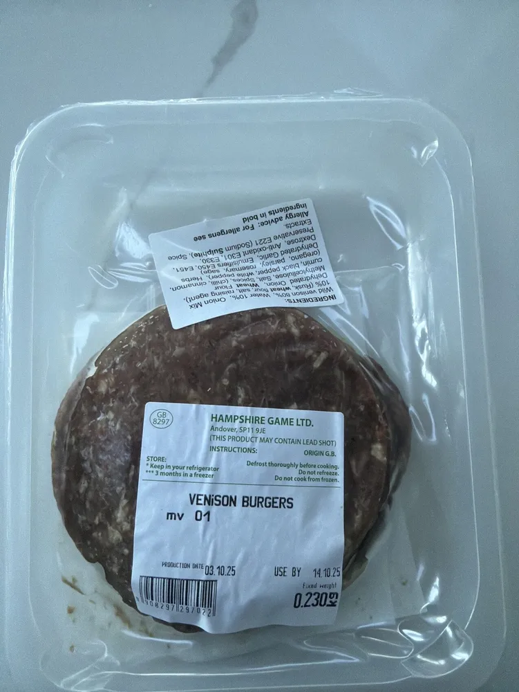 Venison Burgers