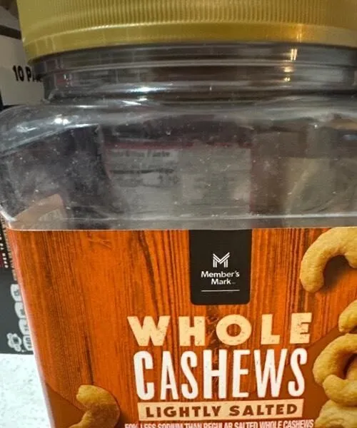 Whole Cashews Lightly Salted