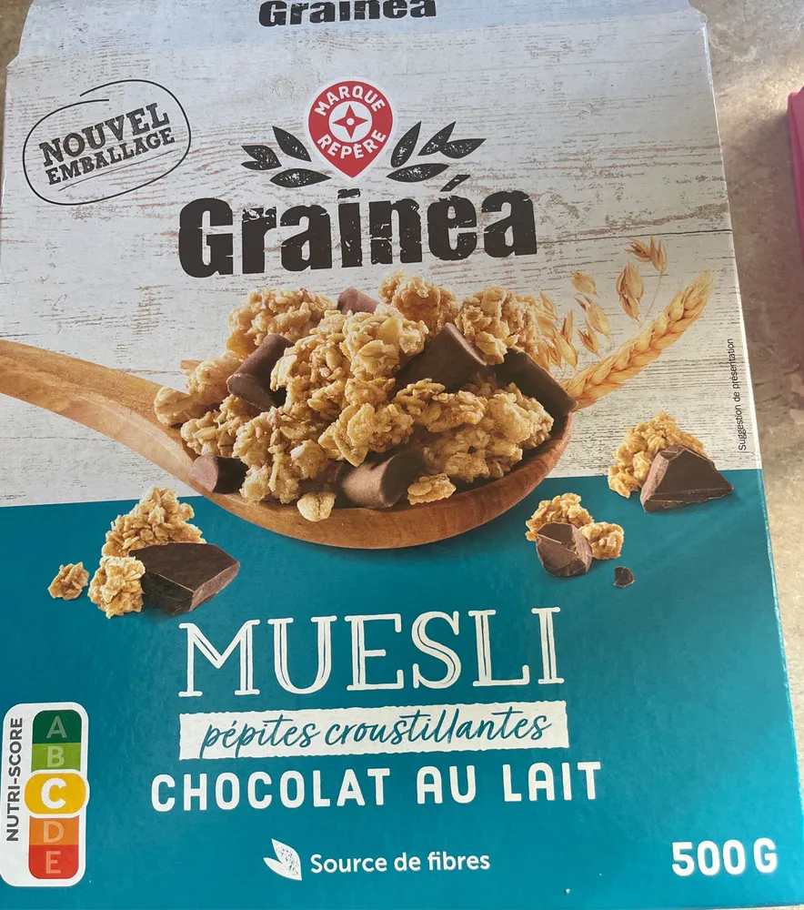 Muesli pépites croustillantes chocolat au lait