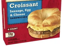 Croissant Sausage Egg & Cheese Sandwich