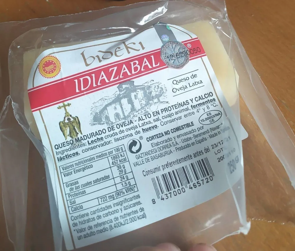 Bideki idiazabal dop