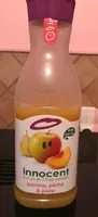 Jus de fruit Innocent pomme ,peche et poire