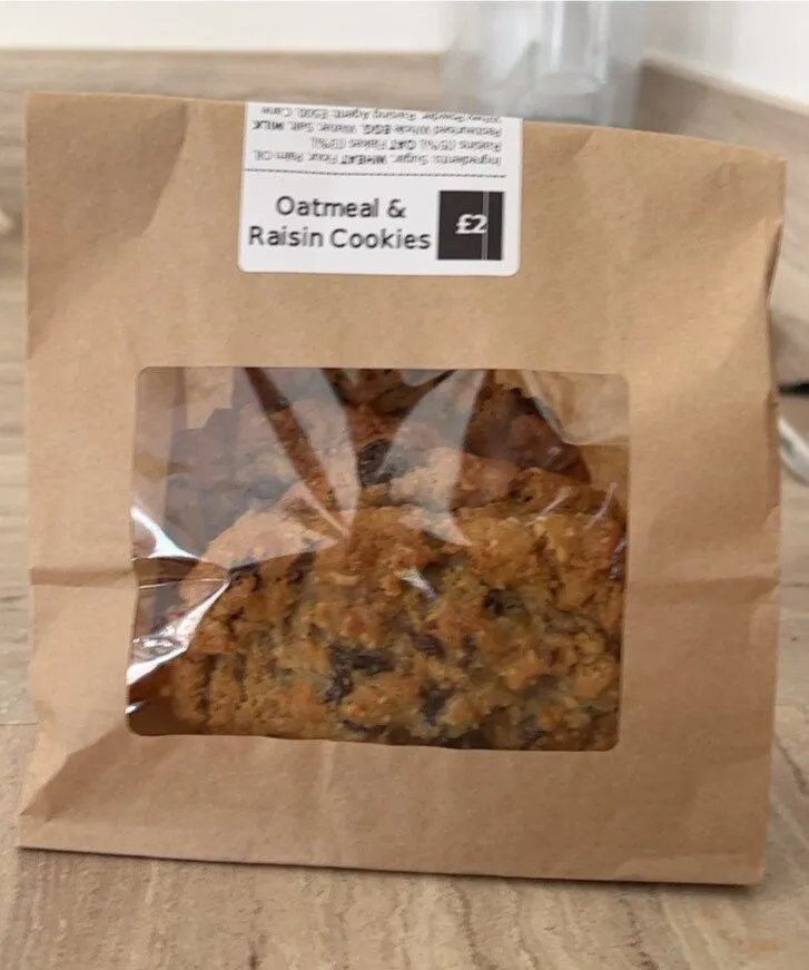 Oatmeal and Raisin Cookies