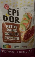 Petits pains grillés Blé complet