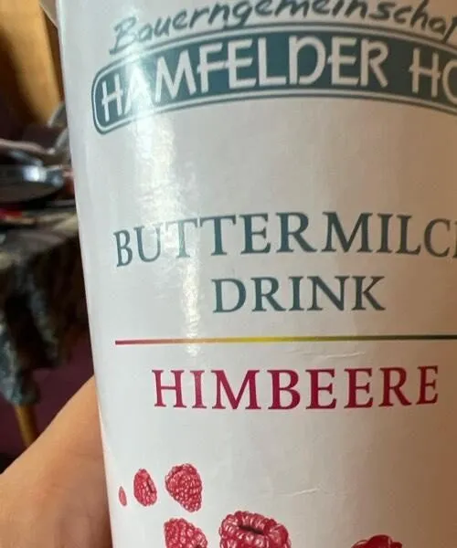 Buttermilch Drink Himbeere