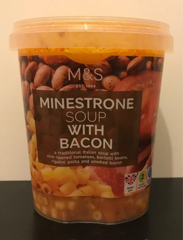 Soupe minestrone avec bacon
