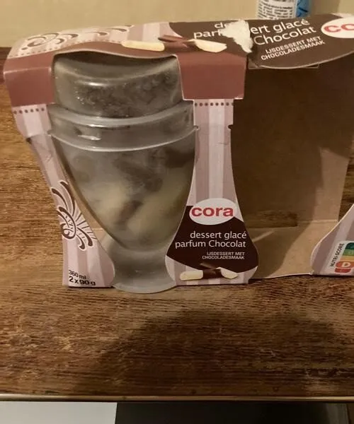 Dessert glacé au chocolat