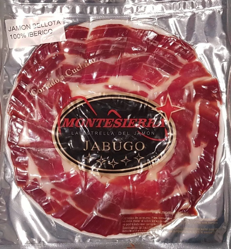 Jamón bellota 100% ibérico loncheado a cuchillo